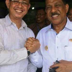 Wartawan Aspirasi Publik dan Walikota Ambon Richard Louhenapessy