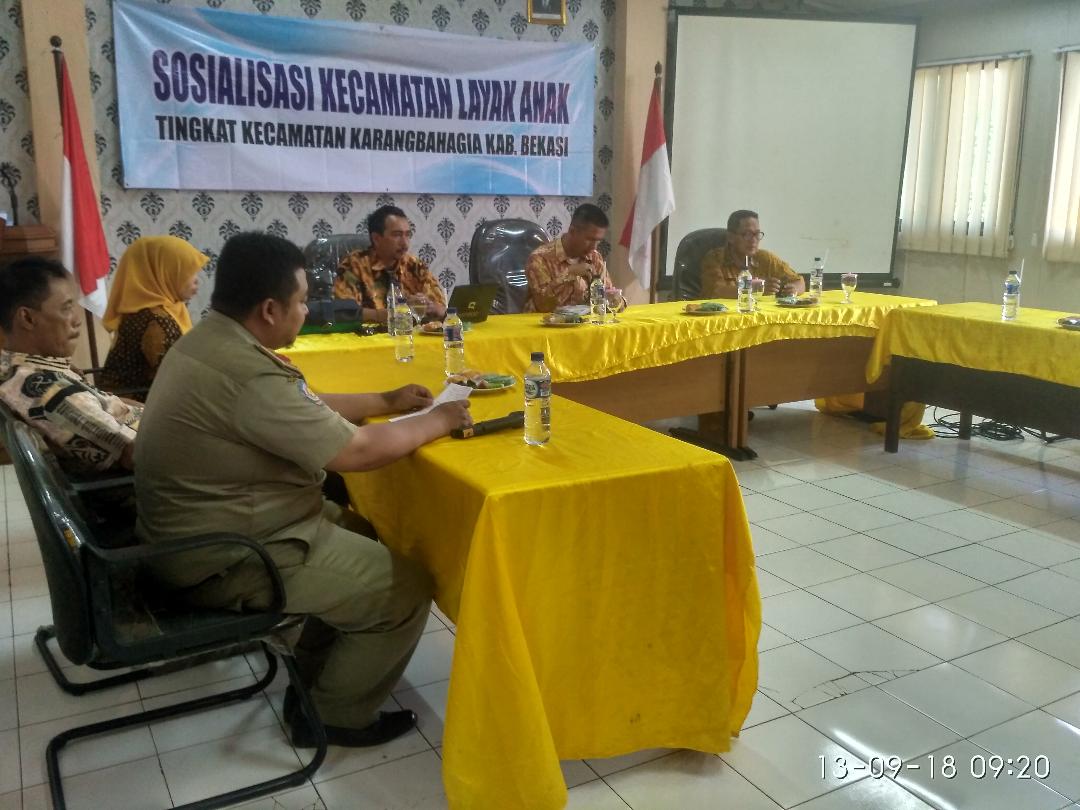 KPAD Kab. Bekasi Sosialisasi Kecamatan Layak Anak Di Kec. Karang Bahagia
