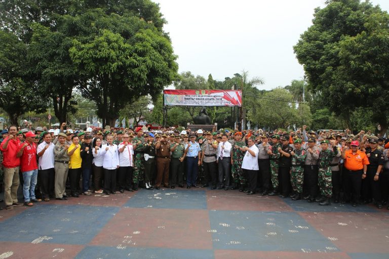 MENJELANG PILPRES 2019, POLRES BOGOR MENGGELAR APEL GELAR PASUKAN OPS MANTAP BRATA