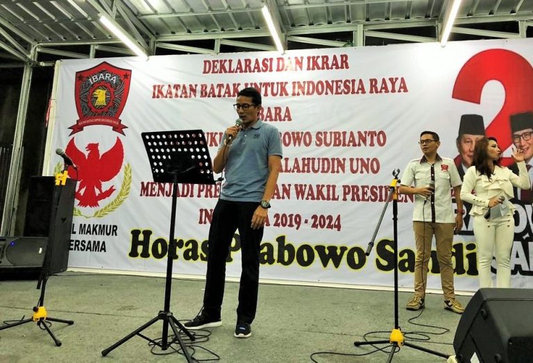 Setia dengan Gerindra, Ikatan Batak untuk Indonesia Raya (IBARA)