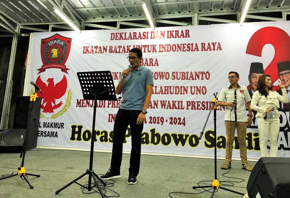 Setia dengan Gerindra, Ikatan Batak untuk Indonesia Raya (IBARA)