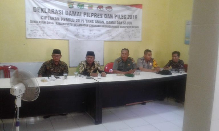 Rapat minggon kades karang satu