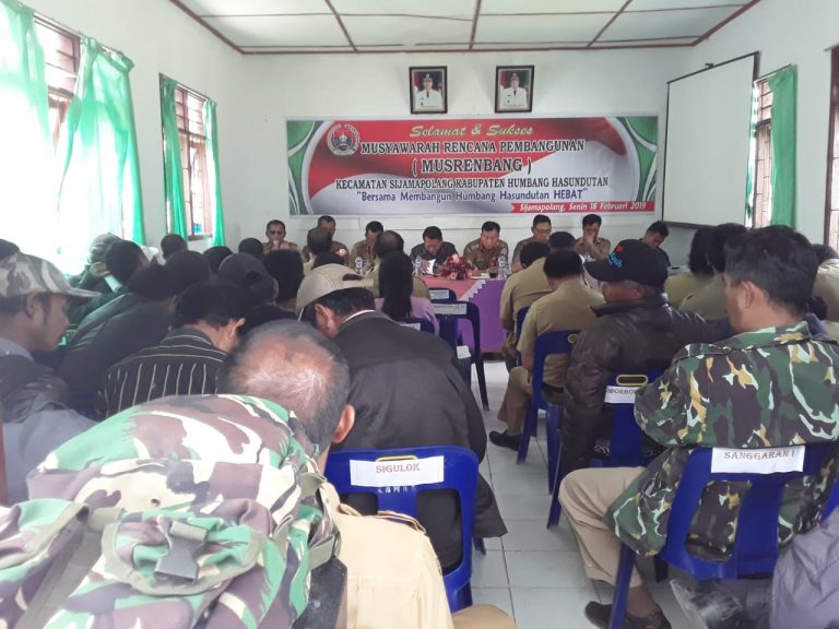 Musrenbang Kecamatan Sijama Polang Kab. Humbang Hasundutan Bejalan Dengan Lancar