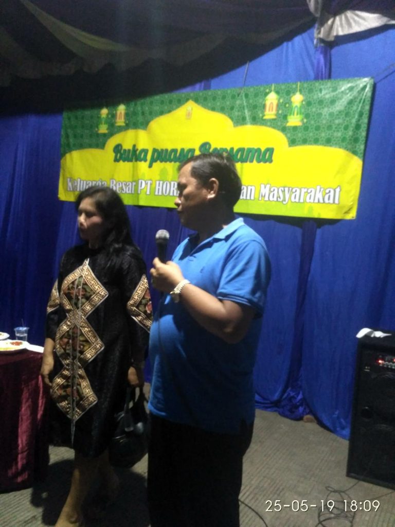 Dirut PT.Horas Miduk Sindir Perusahaan Tak Berizin Dalam Acara Buka Puasa Bersama