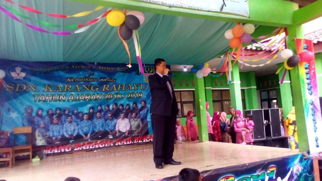 Pelepasan dan Kenaikan Kelas TA- 2018 - 2019, Ini Pesan Kepsek SDN Karang Rahayu 01