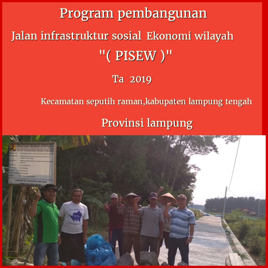 Pembangunan Pisew Di Kampung Rama Nirwana Kecamatan Seputih
