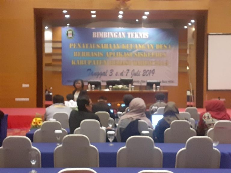 Forsikasi Gelar Bimtek Penata Usahaan Keuangan Desa, Berbasis Aplikasi Siskudes