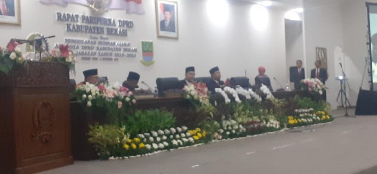 Sidang Paripurna Pengucapan Sumpah Janji DPRD Kabupaten Bekasi Masa Bakti 2019 - 2024