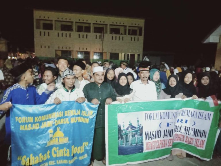 Warga Desa Karang Setia Tumpah Ruah Di Jalan, Menyambut Tahun Baru Islam 1441 Hijriyah