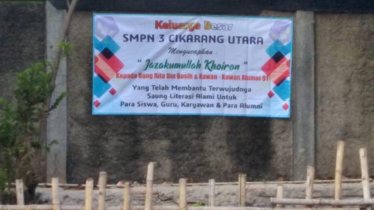 Alumni SMPN 2 Cikarang'91 Bantuan Ke Sekolah Sebagai Bentuk Rasa Syukur1