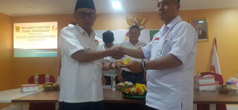 Pengukuhan Dan Pelantikan Pengurus DPC dan PAC Gelar Garda Nusantara Kab Bekasi