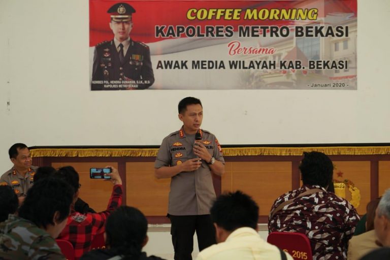 Kapolres Metro Bekasi Coffee Morning Bersama Insan Media1