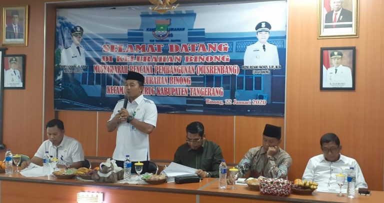Musrenbang Kelurahan Binong Dihadiri Anggota Dewan Kabupaten Tangerang