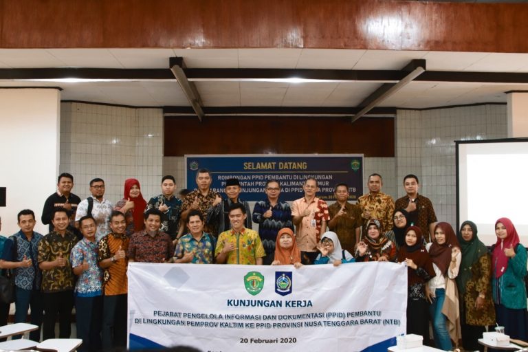 Pemprov NTB Sharing Strategi Badan Publik Informatif Kepada PPID Kaltim