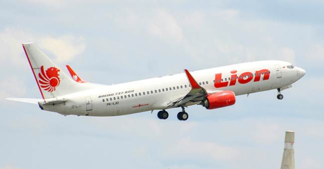 Lion Air tipe pesawat Boeing 737-800NG