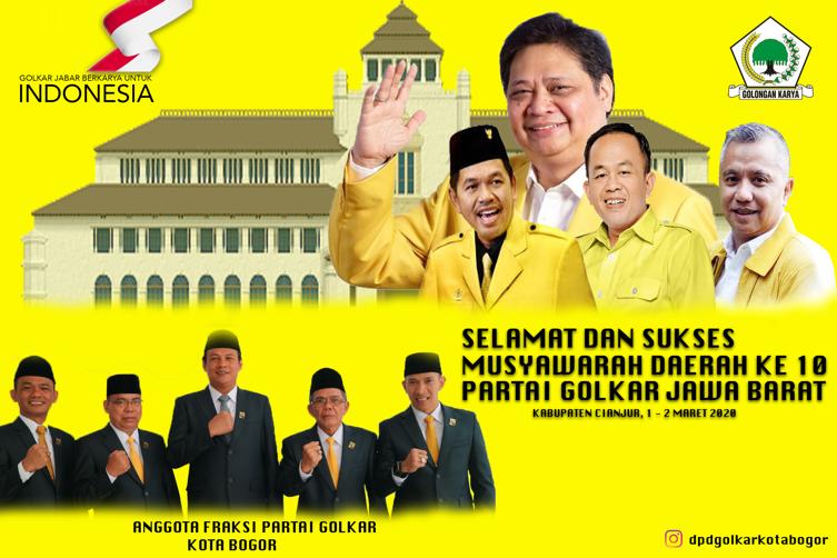 Musda X Partai Golkar Jawa Barat resmi di buka hari ini minggu