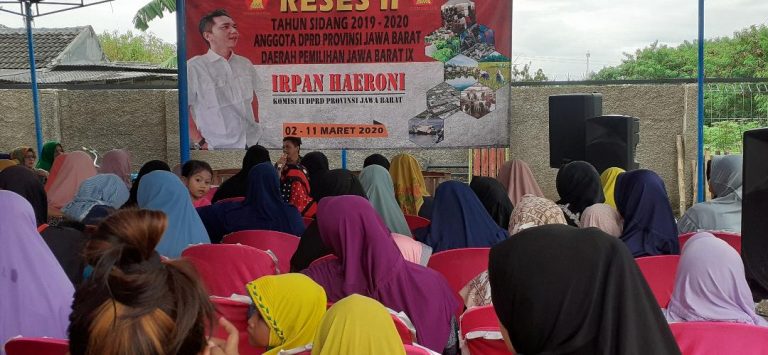 Reses Anggota DPRD Provinsi Jawa Barat Irpan Haeroni di Kediamannya