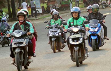 Ilustrasi pengemudi ojol