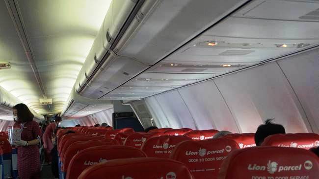 kabin dalam pesawat Liion Air tipe Boeing 737-900ER