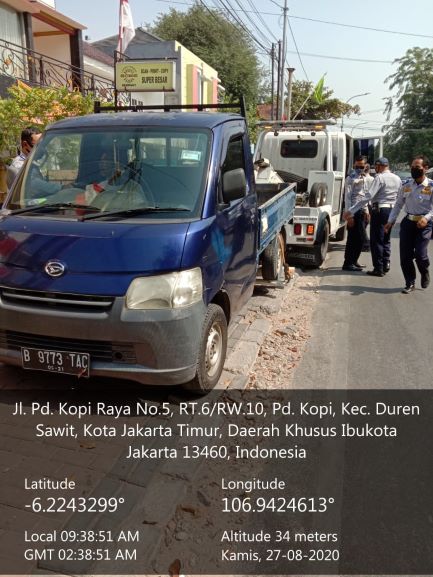 Dinas Perhubungan Jakarta Timur Lakukan Penertiban