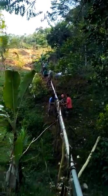 Pasca Bencana, Pasir Madang Kekurangan Air Bersih