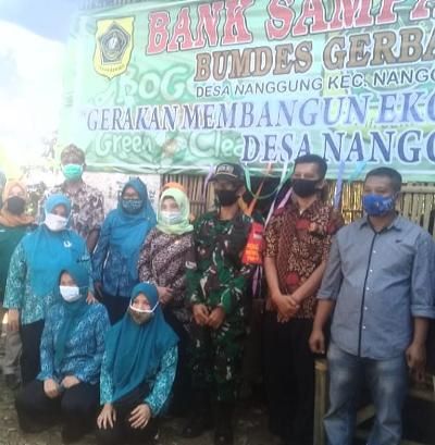 DLH Resmikan Bank Sampah Induk Desa Nanggung 1