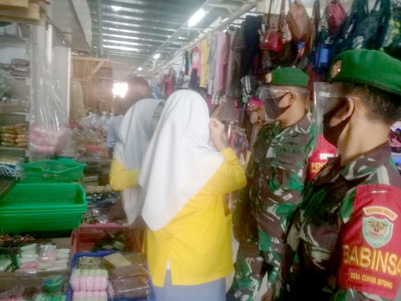 Koramil 2125 Nanggung Memberikan Himbauan Terus