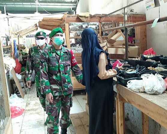 Koramil 0621- 17 Nanggung Giat Pantau Area Pasar Nanggung 2