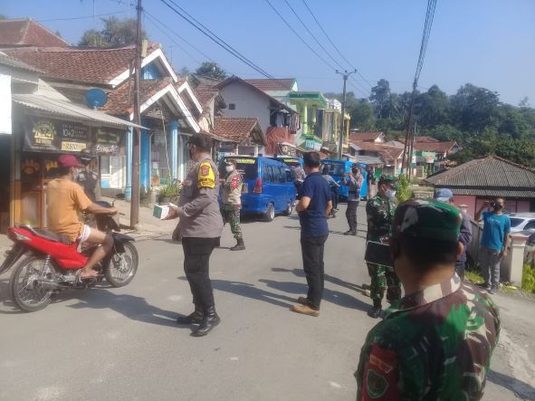 Gabungan Muspika Kec. Nanggung Gelar Terus Operasi PPKM Darurat 1