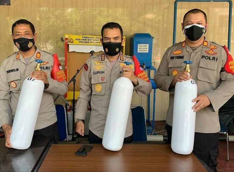Polsek Kelapa Gading Sediakan Tabung Oksigen, Warga Bisa Pinjam Gratis 1