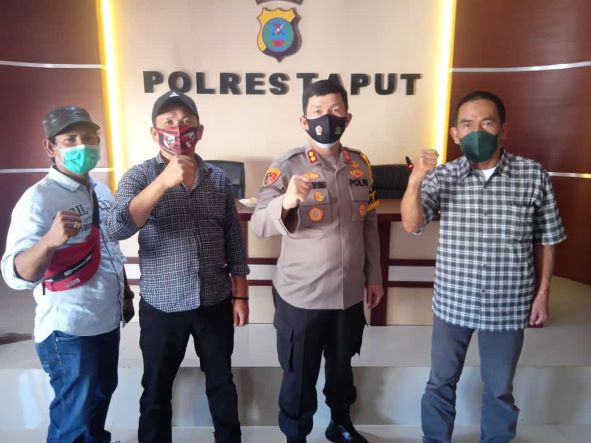 16 Hari Menjabat Kapolres Taput, Undang Media Coffe Morning 2
