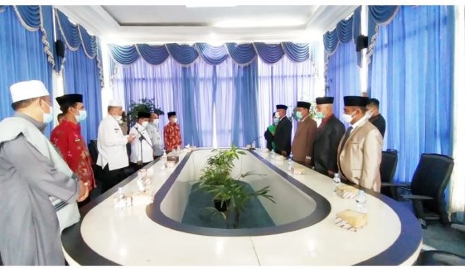 Bupati Pasaman Barat H. Hamsuardi, S. Ag Lantik Pengurus BASNAZ Pasaman Barat 1