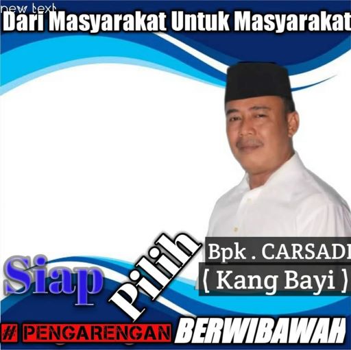 Bapak Carsidi (Kang Bayi) Calon Kuwu, Siapp Memimpin Desa Pengarengan 2