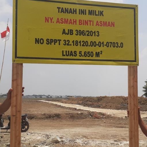 Kuasa dari Asmah Binti Asman akan Melaporkan ke Polres Metro Bekasi, Atas Hilangnya Plang yang Baru Sehari Dipasang 1
