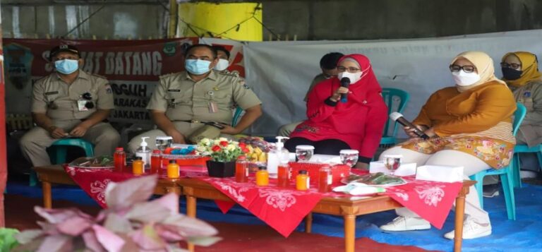 Bersama Bocil, Ketua TP PKK DKI Panen Sayuran di Kebun KWT Hijau Daun 1