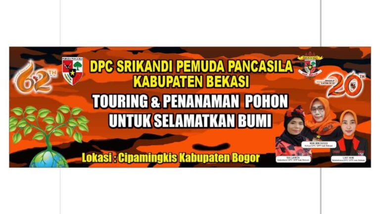 DPC Srikandi Pemuda Pancasila Kabupaten Bekasi, Lakukan Penanaman Pohon Selamatkan Bumi 1