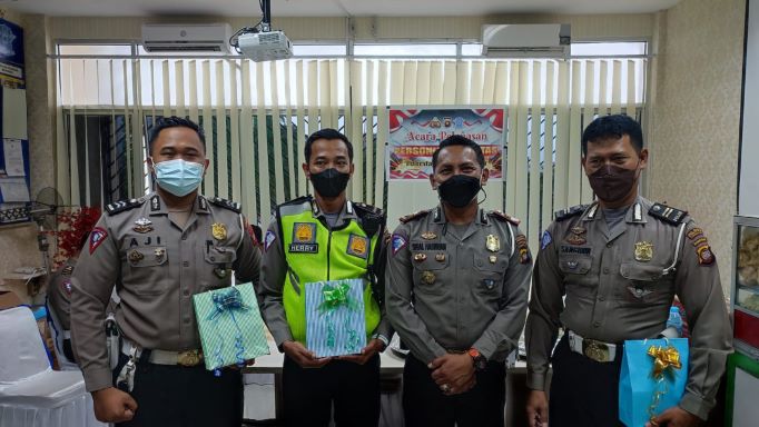 Kompol Rio Sigal Hasibuan, S.I.K, M.H., Pimpin Lepas Tugas Personil Satuan Lantas Polresta 1