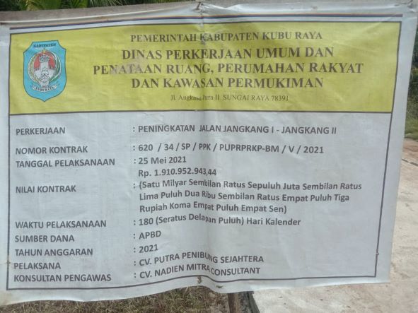 Lembaga Investigasi Negara DPD Kalbar Menyayangkan Pekerjaan Jalan Rabat Beton Desa Olak - olak yang Retak Sebelum Digunakan 1