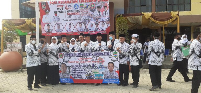 Pengurus Cabang PGRI Cikarang Utara Gelar Upacara Hari Guru Nasional Ke 76 1
