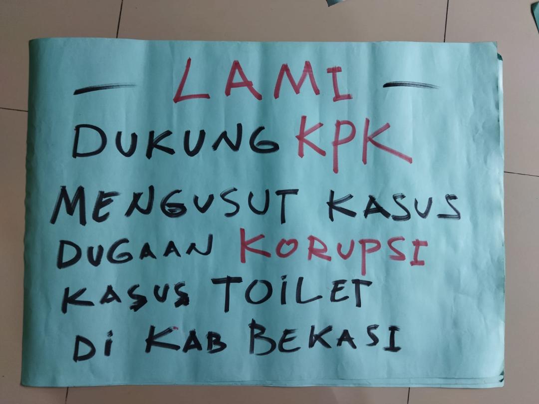 Dihari Anti Korupsi, LAMI Mendesak KPK Usut Tuntas Kasus Korupsi Proyek Toilet Sultan di Kab. Bekasi 1