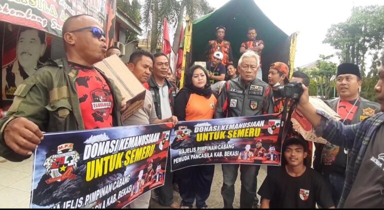 Peduli Lumajang, MPC Pemuda Pancasila Kabupaten Bekasi Kirim Bantuan Logistik 1