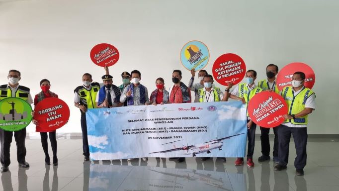Wings Air Resmikan Penerbangan Perdana Langsung dari BANJARMASIN - MUARA TEWEH di Barito Utara 1
