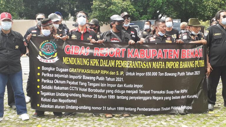 GIBAS Kabupaten Bekasi Dukung KPK Tangkap Mafia Impor Bawang Putih 2