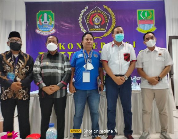 Konferensi PWI Bekasi Periode 2021-2024, Secara Aklamasi Melody Sinaga Kembali Terpilih 1