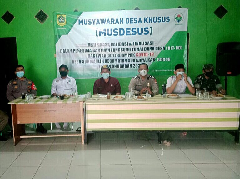 Apih Ibro Kades Sukamulih Bersama Jajaran Laksanakan Musdesus 1