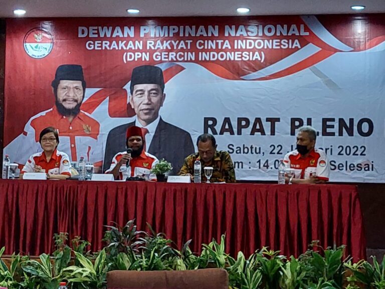 Gercin Indonesia Tetapkan Rakernas I di Papua dan Reposisi Sekjen dan Bendum 1