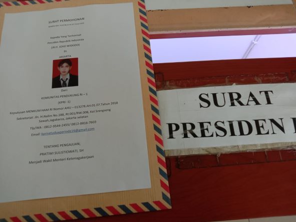 Keterangan: Surat Dokumen Dari KPRI-1 yang sudah dikirim ke Presiden RI