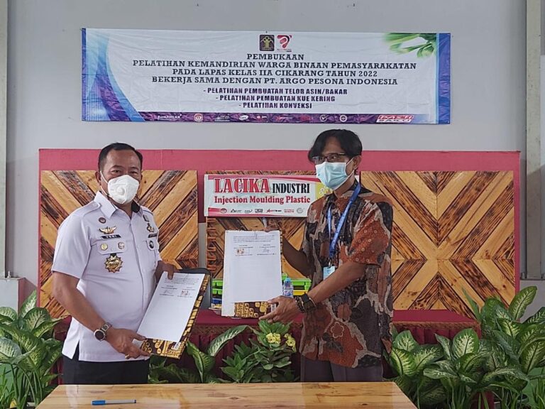 Lapas Cikarang Gandeng PT. Argo Pesona Indonesia Buat Pelatihan Warga Binaan 1