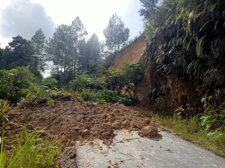 Hujan Lebat Akibatkan Longsor dan Tutup Akses Jalan di Desa Sabungan Nihuta 2 Sipahutar 1