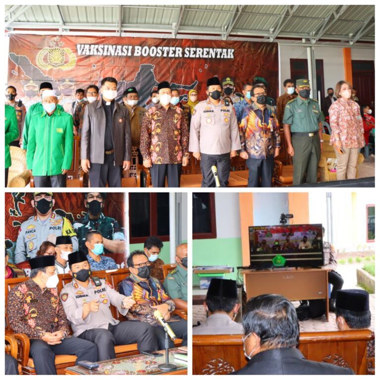 Kapolres Humbahas bersama Forkopimda Ikuti Zoom Meeting 1